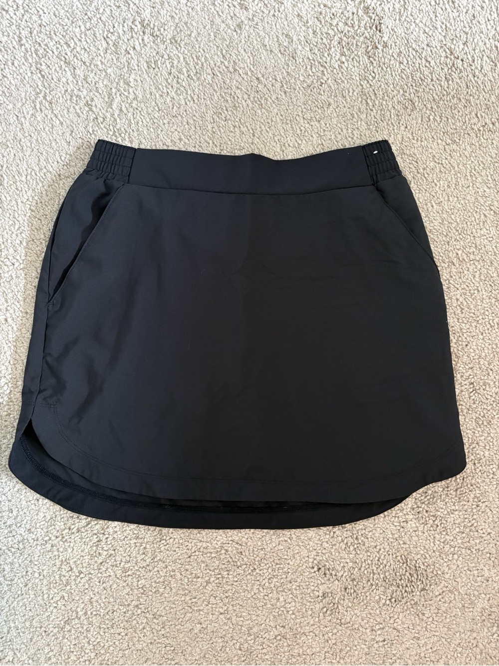 EUC Pebble Beach Black Active Wear Performance Golf Summer Skort Size Medium